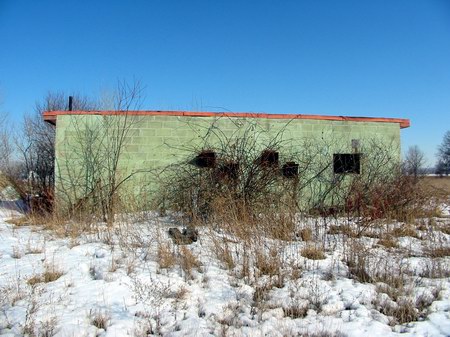 Burnside Drive-In Theatre - Proj Booth - Photo From Water Winter Wonderland